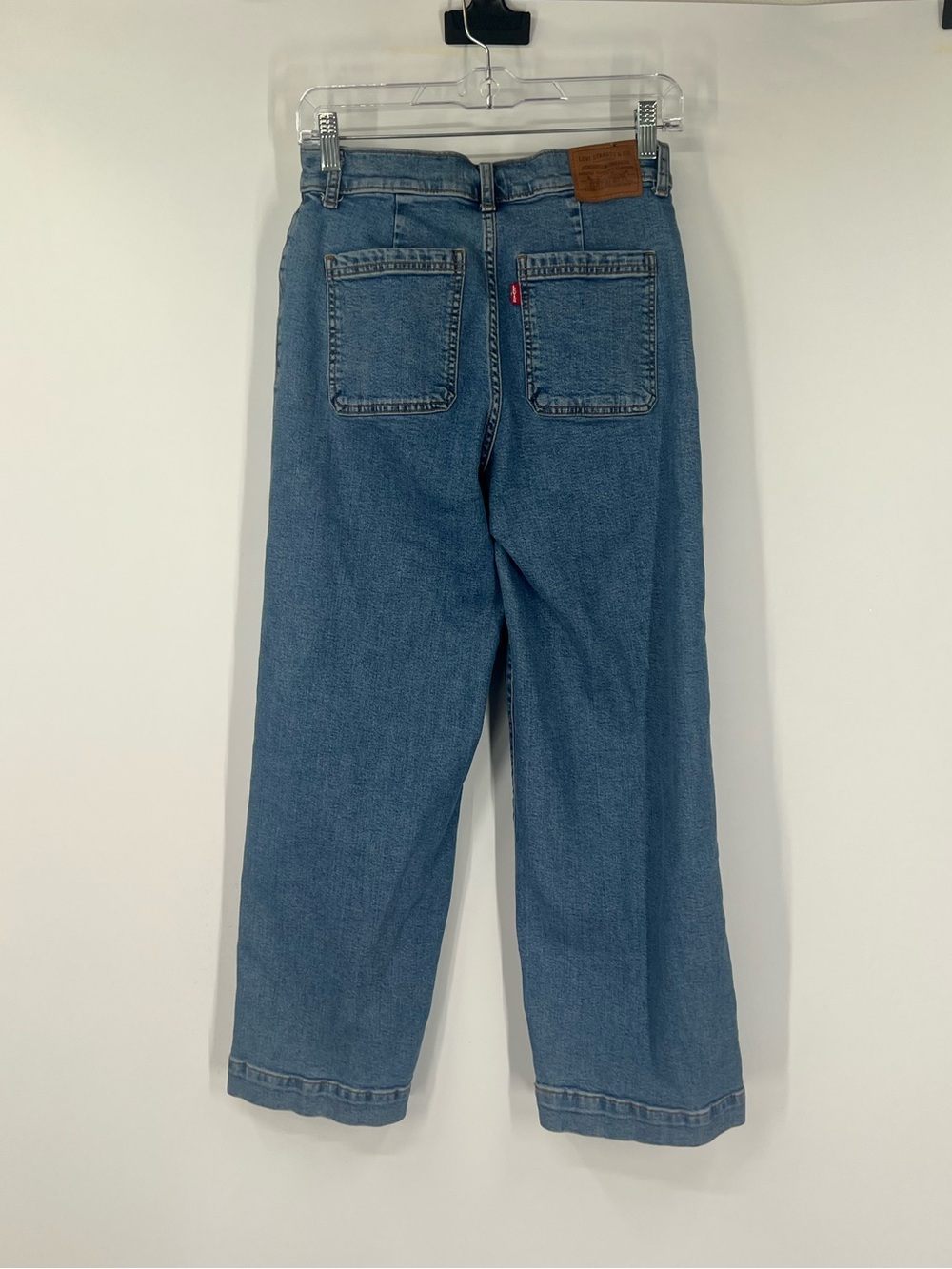 Levi’s Ribcage Wide Leg Crop Jeans High Rise - Picture 5 of 8